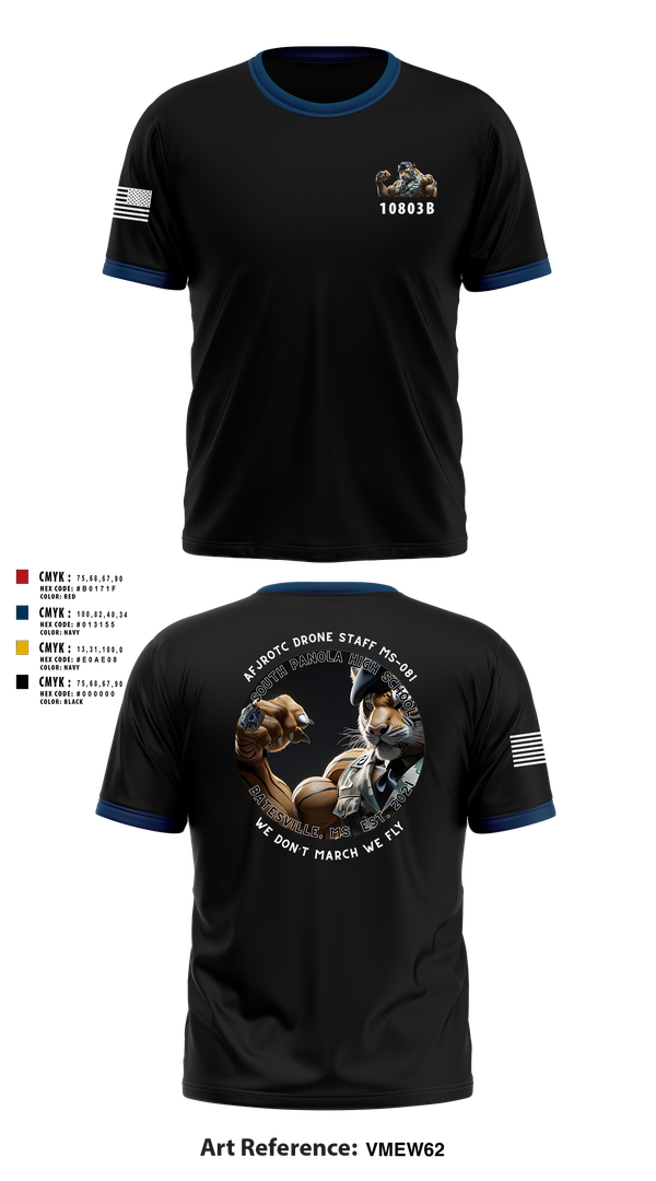 Short Sleeve Performance Shirt, AFJROTC MS-081 DRONE TEAM, , Teamtime, Team time, sublimation, custom sports apparel, team uniforms, spirit wear, spiritwear, sports uniforms, custom shirts, team store, custom team store, fundraiser sports, apparel fundraiser