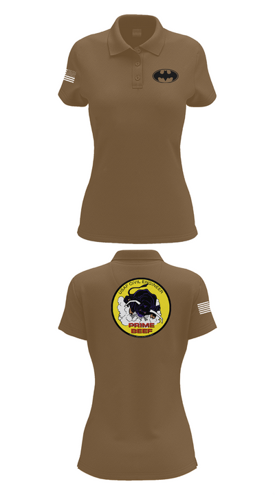 185th CES 20489835 Women's Short Sleeve Performance Polo  - 14