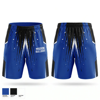 Athletic Shorts With Pockets, Mission Bulldogs, Cross Country, Teamtime, Team time, sublimation, custom sports apparel, team uniforms, spirit wear, spiritwear, sports uniforms, custom shirts, team store, custom team store, fundraiser sports, apparel fundraiser