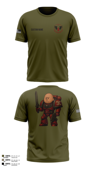 Old School Cotton Feel Shirt, CCo, 1-508PIR (OG), Army, Teamtime, Team time, sublimation, custom sports apparel, team uniforms, spirit wear, spiritwear, sports uniforms, custom shirts, team store, custom team store, fundraiser sports, apparel fundraiser