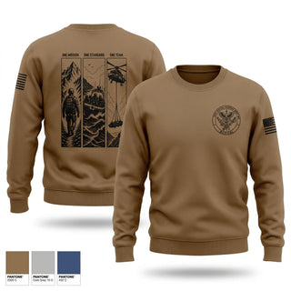 Crew Neck Sweatshirt, NSWG-1 Medical, Navy, Teamtime, Team time, sublimation, custom sports apparel, team uniforms, spirit wear, spiritwear, sports uniforms, custom shirts, team store, custom team store, fundraiser sports, apparel fundraiser