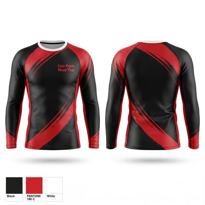 Lion Pryde Muay thai 82712431 Long Sleeve Rash Guard Shirt - 1