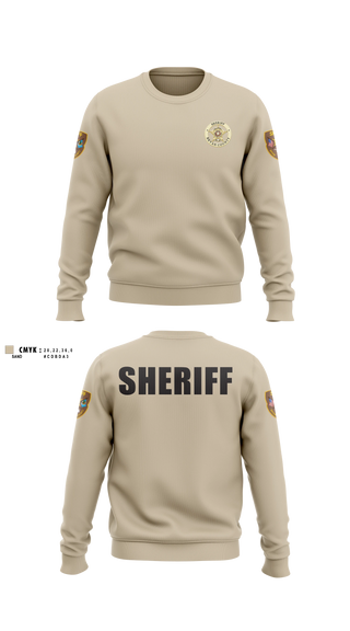 Crew Neck Sweatshirt, Bryan County Sheriff’s Office, Police, Teamtime, Team time, sublimation, custom sports apparel, team uniforms, spirit wear, spiritwear, sports uniforms, custom shirts, team store, custom team store, fundraiser sports, apparel fundraiser