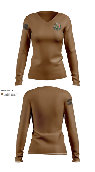 Womens Long Sleeve Vneck Shirt, 270 CAOS, , Teamtime, Team time, sublimation, custom sports apparel, team uniforms, spirit wear, spiritwear, sports uniforms, custom shirts, team store, custom team store, fundraiser sports, apparel fundraiser