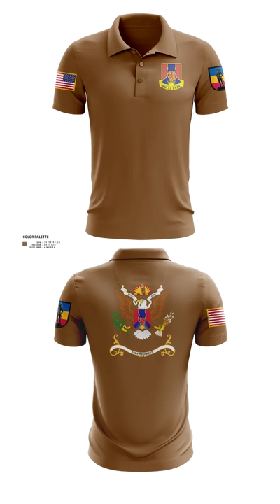 1-249th Infantry Training Battalion 76844743 Short Sleeve Performance Polo - 22
