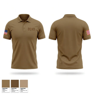 Short Sleeve Performance Polo, D/2-43, Army, Teamtime, Team time, sublimation, custom sports apparel, team uniforms, spirit wear, spiritwear, sports uniforms, custom shirts, team store, custom team store, fundraiser sports, apparel fundraiser
