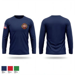 Long Sleeve Performance Shirt, Bloomfield Volunteer Fire Department, Fire Department, Teamtime, Team time, sublimation, custom sports apparel, team uniforms, spirit wear, spiritwear, sports uniforms, custom shirts, team store, custom team store, fundraiser sports, apparel fundraiser
