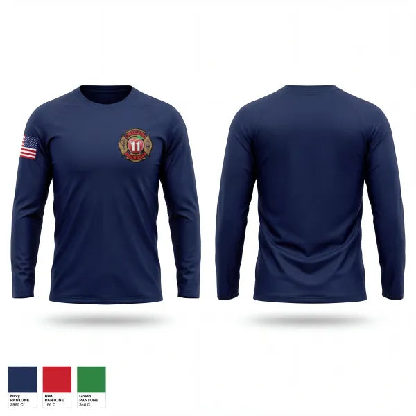 Long Sleeve Performance Shirt, Bloomfield Volunteer Fire Department, Fire Department, Teamtime, Team time, sublimation, custom sports apparel, team uniforms, spirit wear, spiritwear, sports uniforms, custom shirts, team store, custom team store, fundraiser sports, apparel fundraiser