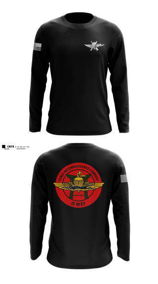 Long Sleeve Performance Shirt, 3rd Reconnaissance Battalion, Force Co, Marines, Teamtime, Team time, sublimation, custom sports apparel, team uniforms, spirit wear, spiritwear, sports uniforms, custom shirts, team store, custom team store, fundraiser sports, apparel fundraiser