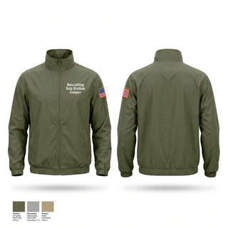 Windbreaker, Recruiting Sub Station Casper, Marines, Teamtime, Team time, sublimation, custom sports apparel, team uniforms, spirit wear, spiritwear, sports uniforms, custom shirts, team store, custom team store, fundraiser sports, apparel fundraiser
