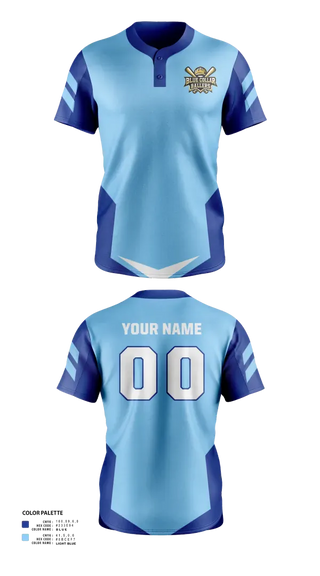 Two Button Softball Jersey, Blue collar ballers, Softball, Teamtime, Team time, sublimation, custom sports apparel, team uniforms, spirit wear, spiritwear, sports uniforms, custom shirts, team store, custom team store, fundraiser sports, apparel fundraiser