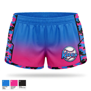 Womens Shorts, KAOS, Baseball, Teamtime, Team time, sublimation, custom sports apparel, team uniforms, spirit wear, spiritwear, sports uniforms, custom shirts, team store, custom team store, fundraiser sports, apparel fundraiser