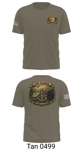 Old School Cotton Feel Shirt, Ozark Mid America, Navy, Teamtime, Team time, sublimation, custom sports apparel, team uniforms, spirit wear, spiritwear, sports uniforms, custom shirts, team store, custom team store, fundraiser sports, apparel fundraiser