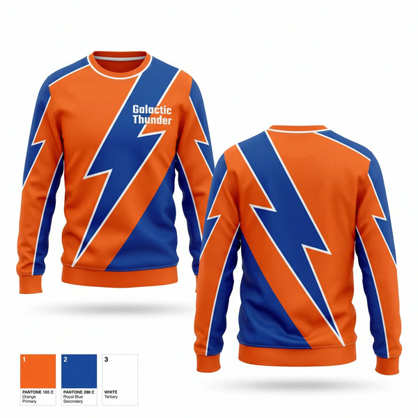 Crew Neck Sweatshirt, Galactic Thunder, Men's Soccer, Teamtime, Team time, sublimation, custom sports apparel, team uniforms, spirit wear, spiritwear, sports uniforms, custom shirts, team store, custom team store, fundraiser sports, apparel fundraiser