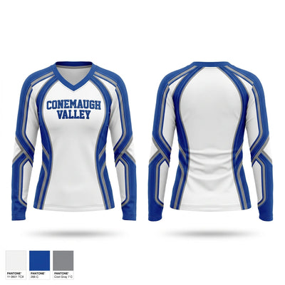 Conemaugh valley Women's Long Sleeve V-neck Shirt - 1