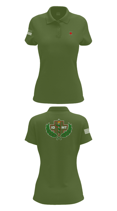IDMTs 71442140 Women's Short Sleeve Performance Polo  - 55
