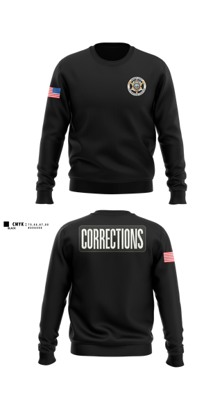 Crew Neck Sweatshirt, Greenup county detention center, Police, Teamtime, Team time, sublimation, custom sports apparel, team uniforms, spirit wear, spiritwear, sports uniforms, custom shirts, team store, custom team store, fundraiser sports, apparel fundraiser