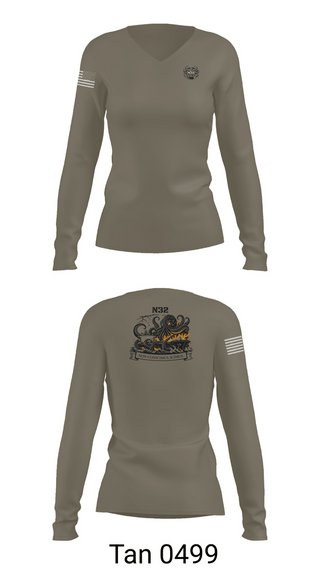 Womens Long Sleeve Vneck Shirt, N32, Navy, Teamtime, Team time, sublimation, custom sports apparel, team uniforms, spirit wear, spiritwear, sports uniforms, custom shirts, team store, custom team store, fundraiser sports, apparel fundraiser