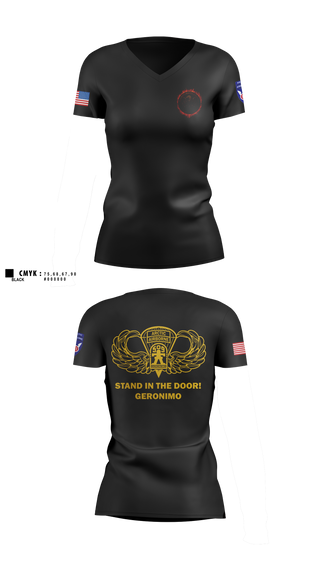Womens Short Sleeve Vneck Shirt, 3/509, Army, Teamtime, Team time, sublimation, custom sports apparel, team uniforms, spirit wear, spiritwear, sports uniforms, custom shirts, team store, custom team store, fundraiser sports, apparel fundraiser
