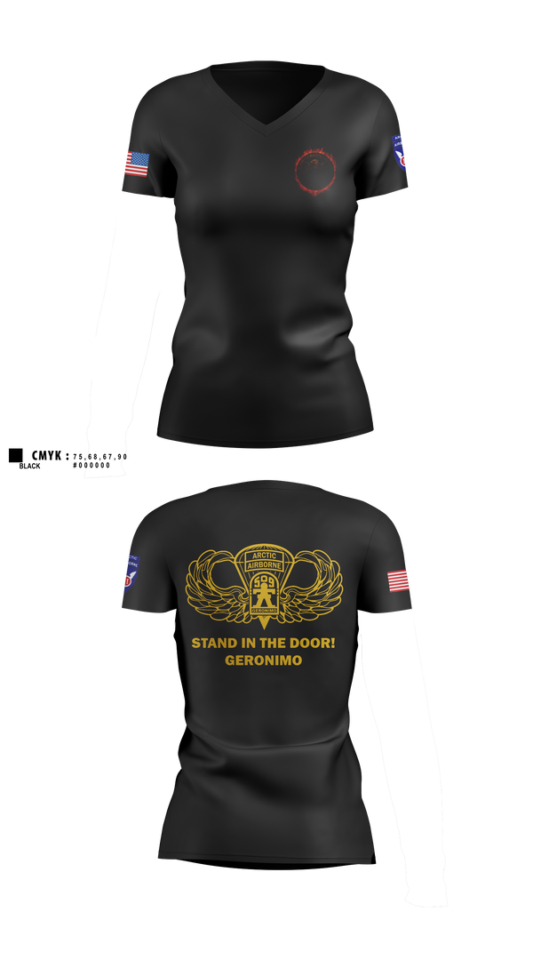 Womens Short Sleeve Vneck Shirt, 3/509, Army, Teamtime, Team time, sublimation, custom sports apparel, team uniforms, spirit wear, spiritwear, sports uniforms, custom shirts, team store, custom team store, fundraiser sports, apparel fundraiser