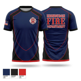 Short Sleeve Performance Shirt, Edinburgh Fire & Rescue, Fire Department, Teamtime, Team time, sublimation, custom sports apparel, team uniforms, spirit wear, spiritwear, sports uniforms, custom shirts, team store, custom team store, fundraiser sports, apparel fundraiser