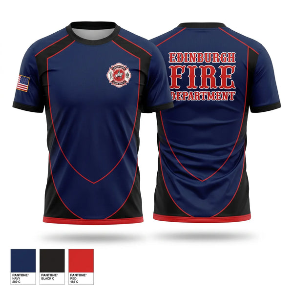 Short Sleeve Performance Shirt, Edinburgh Fire & Rescue, Fire Department, Teamtime, Team time, sublimation, custom sports apparel, team uniforms, spirit wear, spiritwear, sports uniforms, custom shirts, team store, custom team store, fundraiser sports, apparel fundraiser