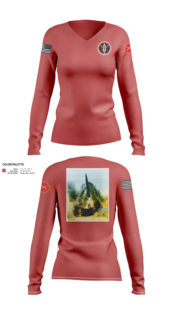 Womens Long Sleeve Vneck Shirt, , Army, Teamtime, Team time, sublimation, custom sports apparel, team uniforms, spirit wear, spiritwear, sports uniforms, custom shirts, team store, custom team store, fundraiser sports, apparel fundraiser