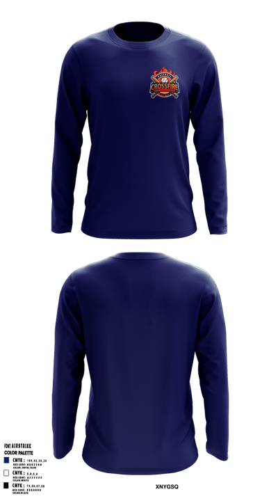 Crossfire 12u Long Sleeve Performance Shirt 2