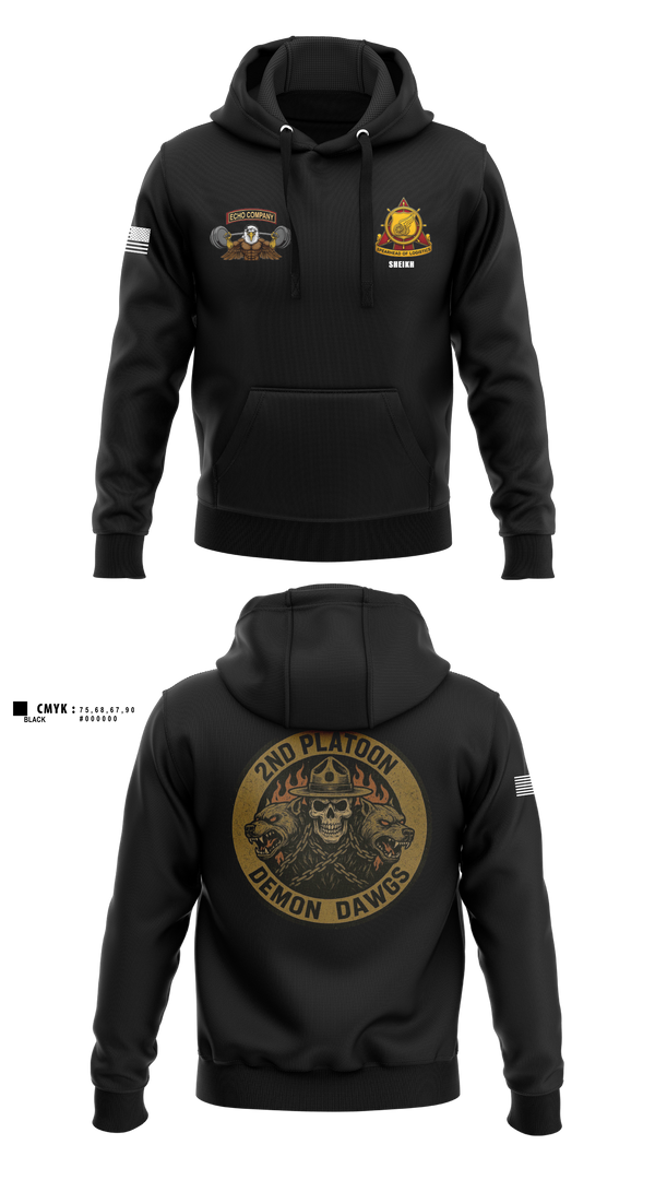 Hoodie, Echo Company, , Teamtime, Team time, sublimation, custom sports apparel, team uniforms, spirit wear, spiritwear, sports uniforms, custom shirts, team store, custom team store, fundraiser sports, apparel fundraiser