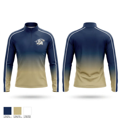 Everett Alvarez Eagles 10380799 Quarter Zip Jacket - 1