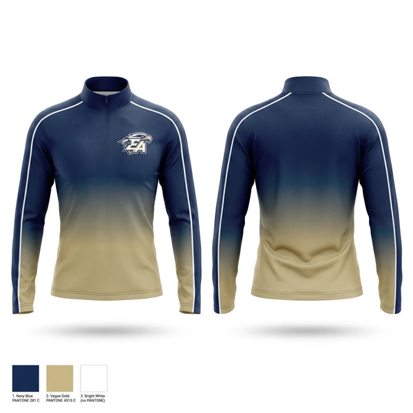 Quarter Zip Jacket, Everett Alvarez Eagles, Women's Basketball, Teamtime, Team time, sublimation, custom sports apparel, team uniforms, spirit wear, spiritwear, sports uniforms, custom shirts, team store, custom team store, fundraiser sports, apparel fundraiser
