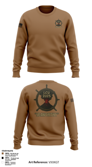 Crew Neck Sweatshirt, LCU 2025 kings mountain, Army, Teamtime, Team time, sublimation, custom sports apparel, team uniforms, spirit wear, spiritwear, sports uniforms, custom shirts, team store, custom team store, fundraiser sports, apparel fundraiser
