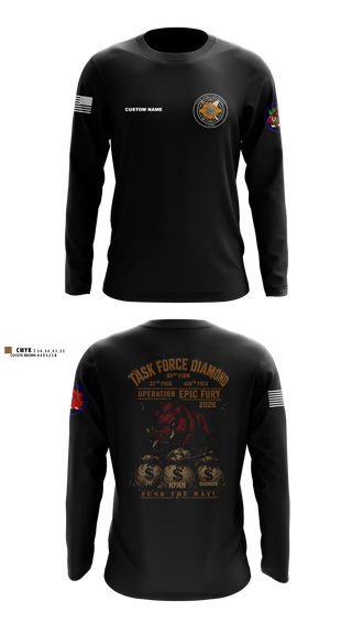 Long Sleeve Performance Shirt, 93rd Finance Battalion, National Guard, Teamtime, Team time, sublimation, custom sports apparel, team uniforms, spirit wear, spiritwear, sports uniforms, custom shirts, team store, custom team store, fundraiser sports, apparel fundraiser