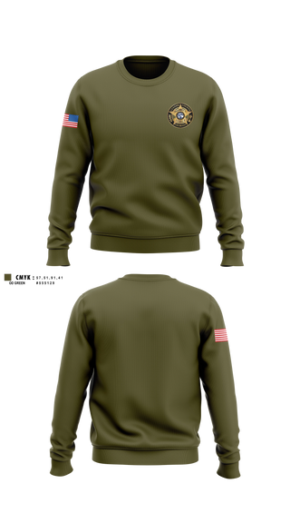 Crew Neck Sweatshirt, CUSTER COUNTY SHERIFF'S OFFICE, Police, Teamtime, Team time, sublimation, custom sports apparel, team uniforms, spirit wear, spiritwear, sports uniforms, custom shirts, team store, custom team store, fundraiser sports, apparel fundraiser