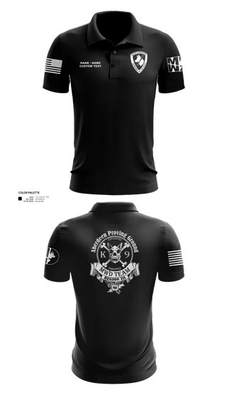 Short Sleeve Performance Polo, Aberdeen Proving Ground Police Department, Police, Teamtime, Team time, sublimation, custom sports apparel, team uniforms, spirit wear, spiritwear, sports uniforms, custom shirts, team store, custom team store, fundraiser sports, apparel fundraiser