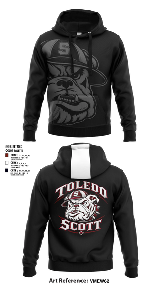 Hoodie, Toledo Scott Bulldogs, Men's Basketball, Teamtime, Team time, sublimation, custom sports apparel, team uniforms, spirit wear, spiritwear, sports uniforms, custom shirts, team store, custom team store, fundraiser sports, apparel fundraiser