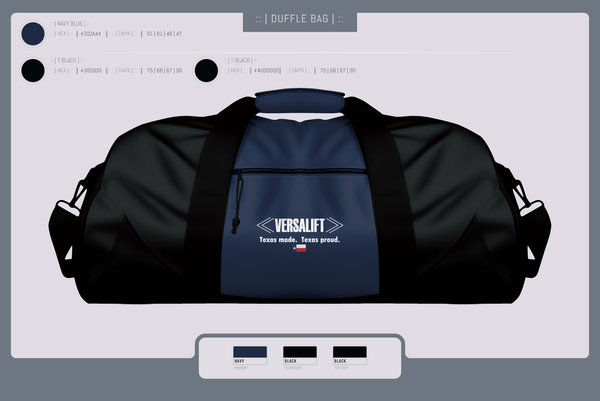 Duffle Bag, Versalift, , Teamtime, Team time, sublimation, custom sports apparel, team uniforms, spirit wear, spiritwear, sports uniforms, custom shirts, team store, custom team store, fundraiser sports, apparel fundraiser