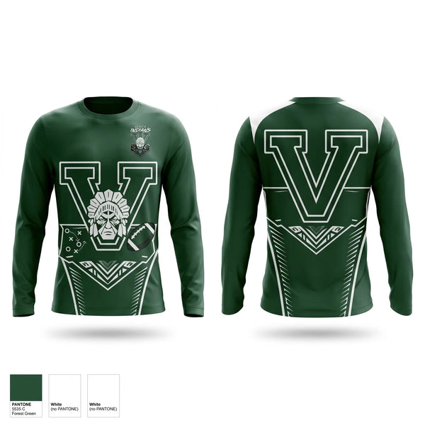 Long Sleeve Performance Shirt, Venice High School Indians, Spirit Store, Teamtime, Team time, sublimation, custom sports apparel, team uniforms, spirit wear, spiritwear, sports uniforms, custom shirts, team store, custom team store, fundraiser sports, apparel fundraiser