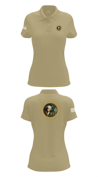 Womens Short Sleeve Performance Polo, TCSO DISPATCH, , Teamtime, Team time, sublimation, custom sports apparel, team uniforms, spirit wear, spiritwear, sports uniforms, custom shirts, team store, custom team store, fundraiser sports, apparel fundraiser