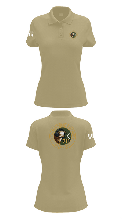 TCSO DISPATCH 56135562 Women's Short Sleeve Performance Polo  - 90