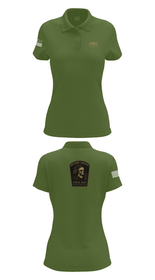 Womens Short Sleeve Performance Polo, , Army, Teamtime, Team time, sublimation, custom sports apparel, team uniforms, spirit wear, spiritwear, sports uniforms, custom shirts, team store, custom team store, fundraiser sports, apparel fundraiser