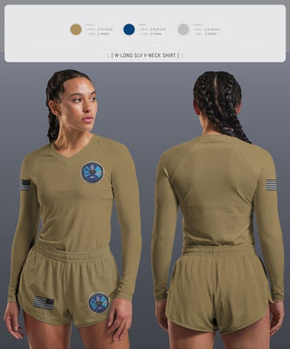 Womens Long Sleeve Vneck Shirt, Airport Operations Control Center, Fire Department, Teamtime, Team time, sublimation, custom sports apparel, team uniforms, spirit wear, spiritwear, sports uniforms, custom shirts, team store, custom team store, fundraiser sports, apparel fundraiser