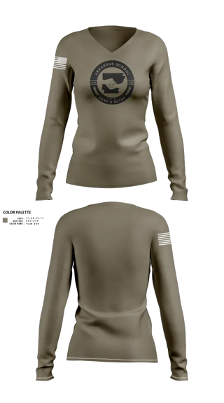Womens Long Sleeve Vneck Shirt, ARDB Security, Police, Teamtime, Team time, sublimation, custom sports apparel, team uniforms, spirit wear, spiritwear, sports uniforms, custom shirts, team store, custom team store, fundraiser sports, apparel fundraiser
