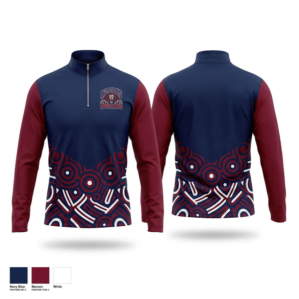 Quarter Zip Jacket, B2 lions, Wrestling, Teamtime, Team time, sublimation, custom sports apparel, team uniforms, spirit wear, spiritwear, sports uniforms, custom shirts, team store, custom team store, fundraiser sports, apparel fundraiser