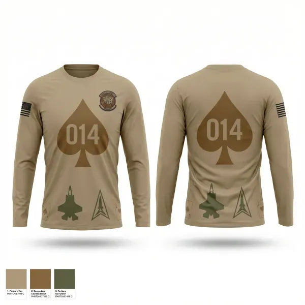Long Sleeve Performance Shirt, AFROTC Detachment 014 Gamblers, Air Force, Teamtime, Team time, sublimation, custom sports apparel, team uniforms, spirit wear, spiritwear, sports uniforms, custom shirts, team store, custom team store, fundraiser sports, apparel fundraiser