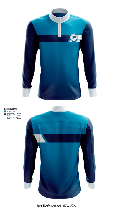 Warriors 69524658 Quarter Zip Jacket - 1