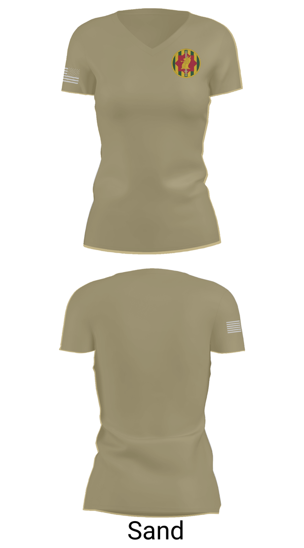 Womens Short Sleeve Vneck Shirt, 89th military police brigade, , Teamtime, Team time, sublimation, custom sports apparel, team uniforms, spirit wear, spiritwear, sports uniforms, custom shirts, team store, custom team store, fundraiser sports, apparel fundraiser