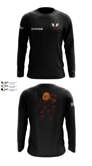Long Sleeve Performance Shirt, CCo, 1-508PIR (OG), Army, Teamtime, Team time, sublimation, custom sports apparel, team uniforms, spirit wear, spiritwear, sports uniforms, custom shirts, team store, custom team store, fundraiser sports, apparel fundraiser