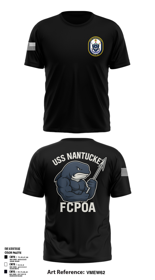 Old School Cotton Feel Shirt, USS NANTUCKET LCS 27, , Teamtime, Team time, sublimation, custom sports apparel, team uniforms, spirit wear, spiritwear, sports uniforms, custom shirts, team store, custom team store, fundraiser sports, apparel fundraiser