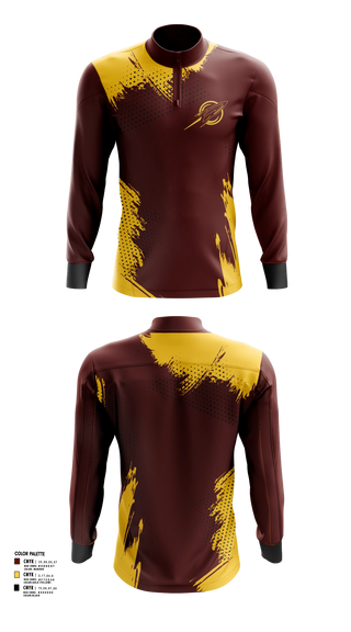 Quarter Zip Jacket, Berne Union, Track & Field, Teamtime, Team time, sublimation, custom sports apparel, team uniforms, spirit wear, spiritwear, sports uniforms, custom shirts, team store, custom team store, fundraiser sports, apparel fundraiser